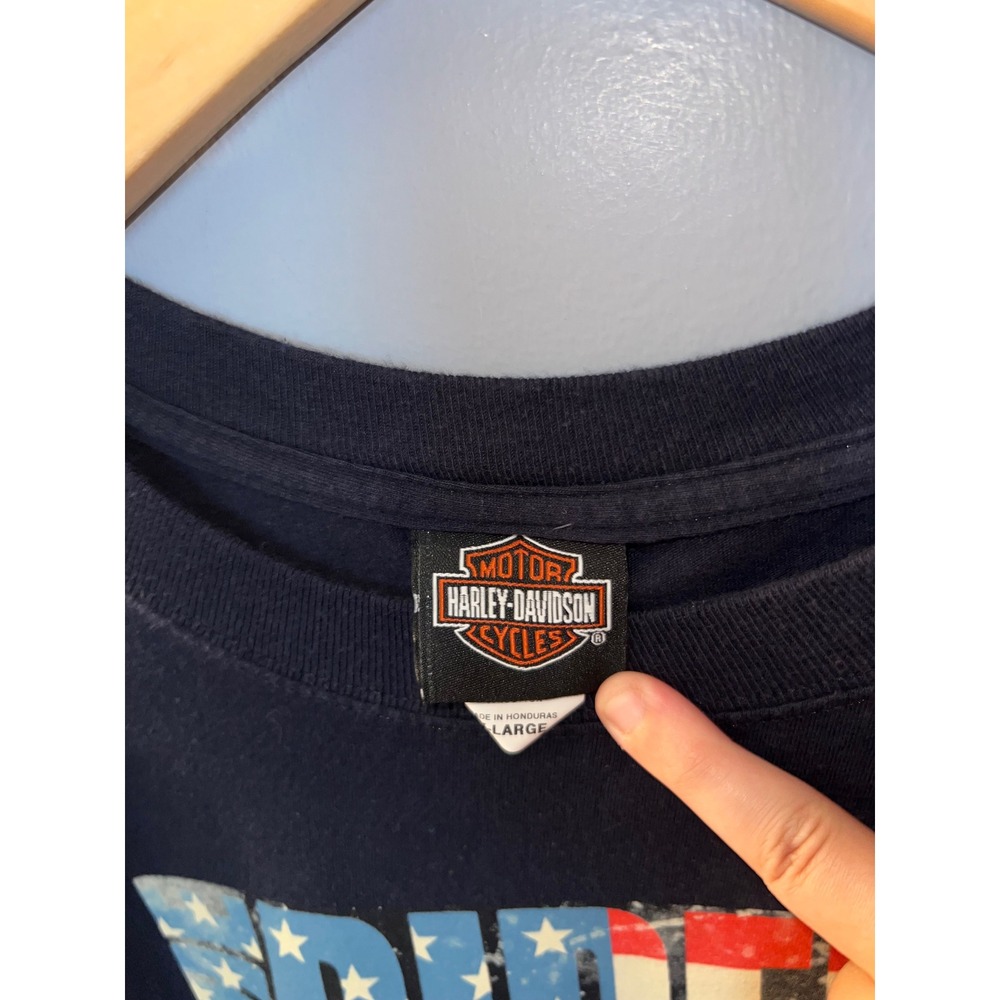 Harley-Davidson Mens Navy Blue Smoky Mountain Maryville TN Long Sleeve Tee - Picture 7 of 7